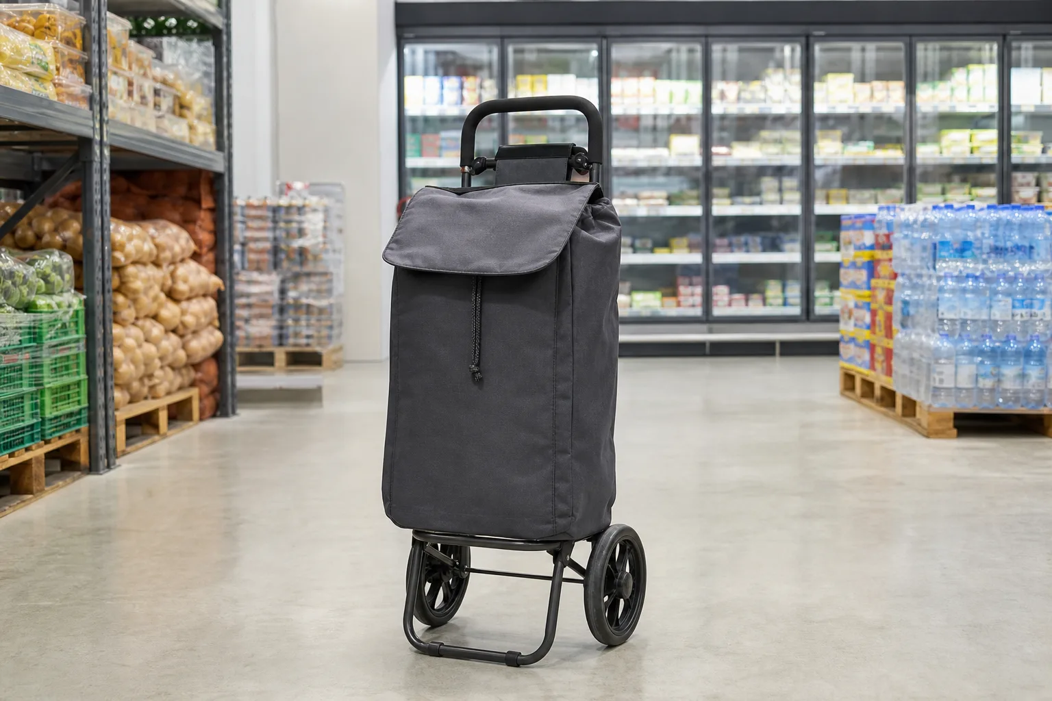 Einkaufstrolley fuer Grosseinkauf: hohe Kapazitaet und Belastbarkeit