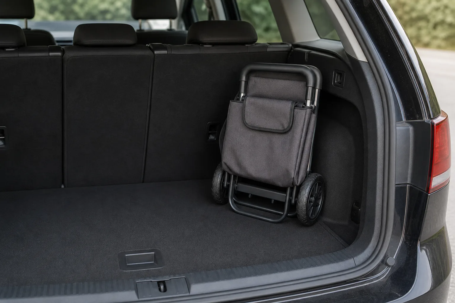 Einkaufstrolley im Auto verstauen: Platzsparend transportieren